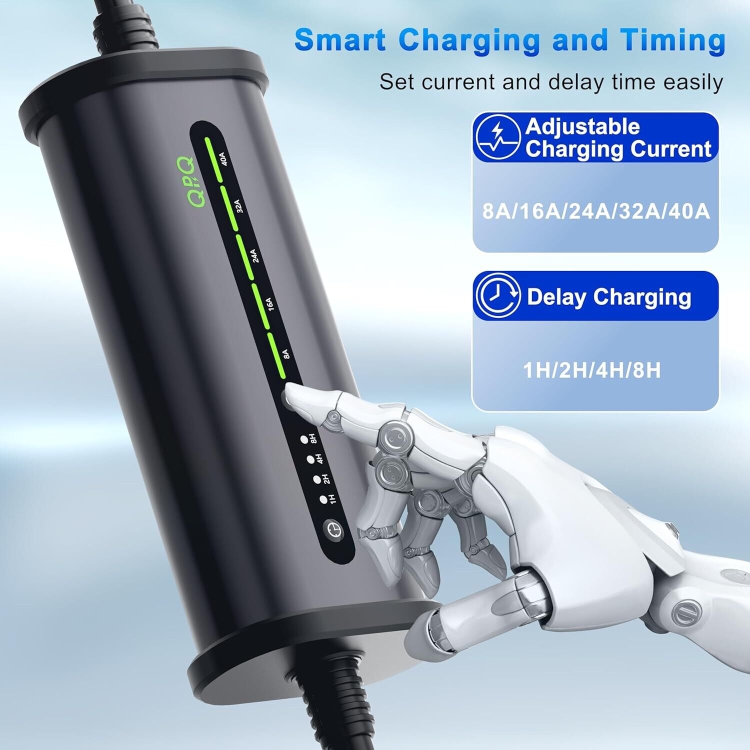 Portable Level 2 EV Charger 40A 240V NEMA