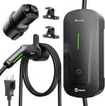 Ecogenix Carbon Fiber Level 1&2 EV Charger for Tesla/J1772, Portable 16Amp