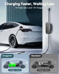 Ecogenix Carbon Fiber Level 1&2 EV Charger for Tesla/J1772, Portable 16Amp