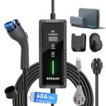 bokman Portable Level 1&2 EV Charger (240V,40A) Adjustable