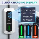 Smart WiFi Enabled Portable EV Charger for Electric Vehicles