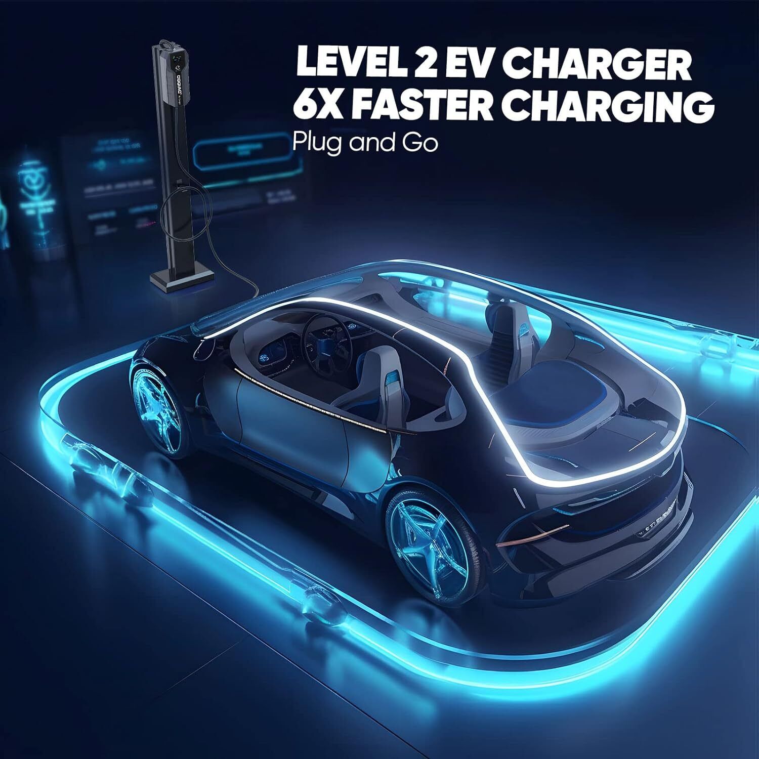 Level 2 Electric Car Charger NEMA 14-50 Plug