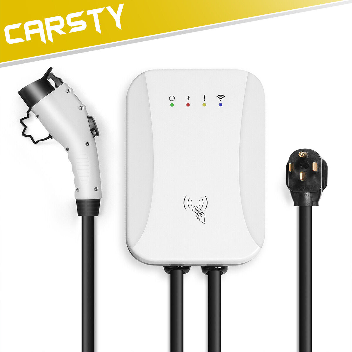 CARSTY 40A 10KW Level 2 EV Charger with NEMA 14-50 Plug
