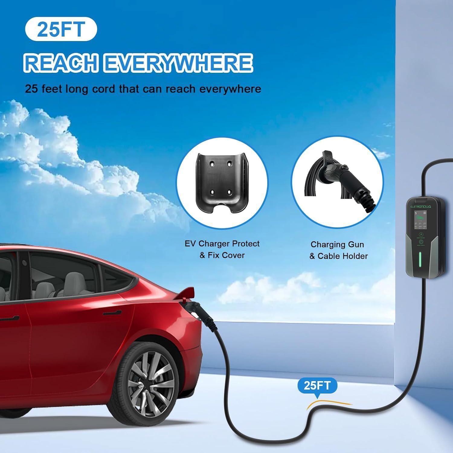 240V/15A UL & Energy Star Certified EV Charger