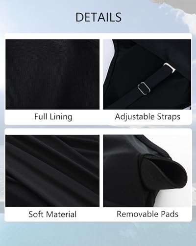 Smismivo Tummy Control One Piece Swimsuit - Black