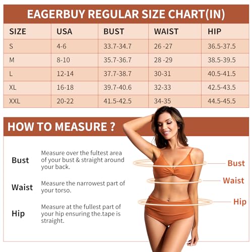 Solid V Neck High Waisted Bikini Set Brick Red