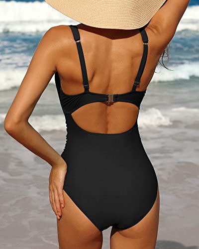 Charmo Black One Piece Swimsuit for Women