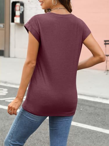 Boat Neck Loose Fit Tee Dressy Spring Top