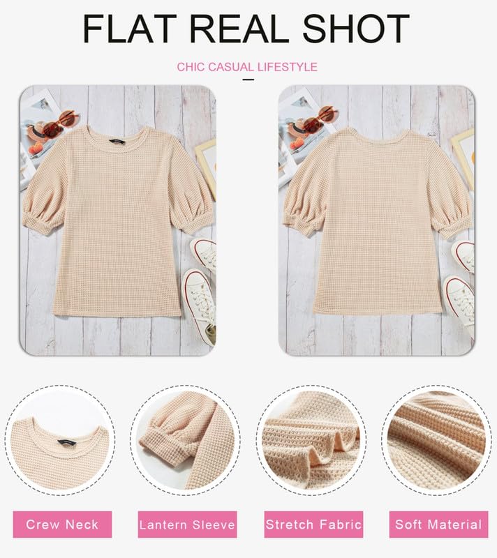 2024 Fashion Plus Size Beige Tee for Women