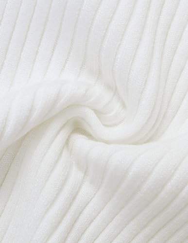 ZESICA Women's Square Neck Short Sleeve Tee_Top,White