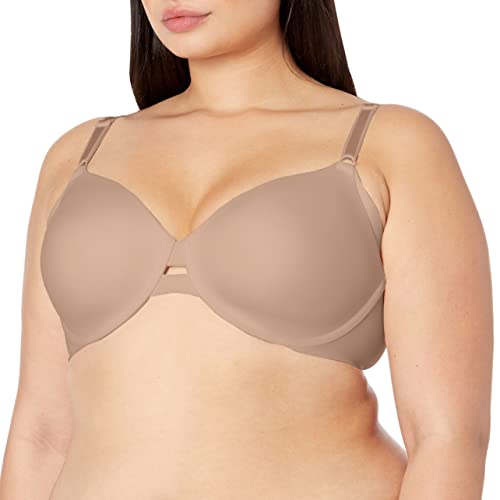 Warner's Women's No Side Effects Underarm-Smoothing Comfort Underwire Lightly Lined T-Shirt Bra 1356, Toasted Almond, 34C