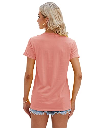 Cicy Bell Women's T Shirts Short Sleeve Tees Sunflower Graphic Loose Summer Tops