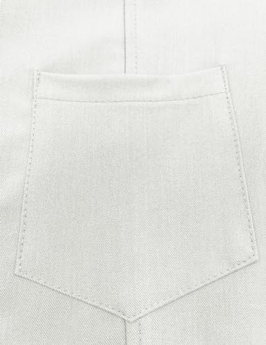 Fallorchid Women's Business Button Up Sleeveless Vest Crop Tops V Neck Jacket Waistcoat