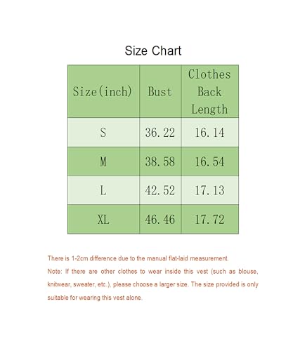 Fallorchid Women's Business Button Up Sleeveless Vest Crop Tops V Neck Jacket Waistcoat