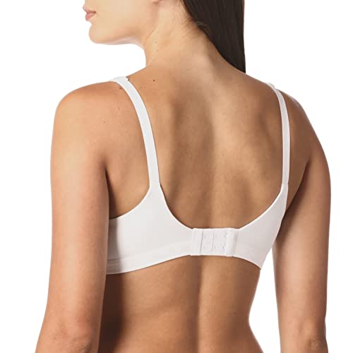 Warner's Women's Cloud 9 Super Soft Wireless Lightly Lined Comfort Bra 1269, White, 40B