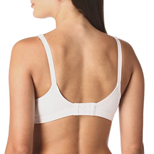 Warner's Women's Cloud 9 Super Soft Wireless Lightly Lined Comfort Bra 1269, White, 40B
