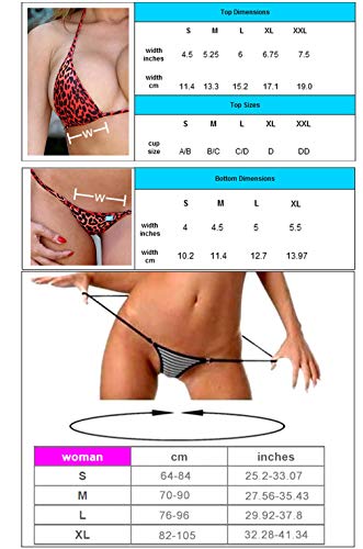 SHERRYLO Mini Micro Bikini Tri Top G String Thong Bottom Women Bathing Suits Beach Swimwear Black