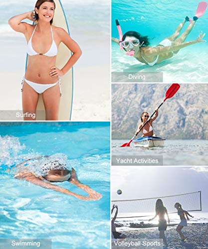 Women's String Two Piece Halter Top Triangle Bikini Set with Tie Side Bottom Sexy Swimsuit Bathing Suits Red S