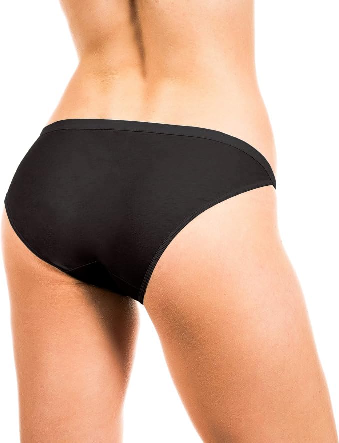 Sexy Basics Womens 12 Pack & 18 Pack String Bikini Briefs | 100% Cotton Underwear