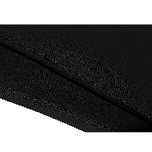 Anxihanee Women's Sexy Off The Shoulder Slope Neck Short Sleeve Ruched Bodycon Mini Club Dress (XXL, Black)