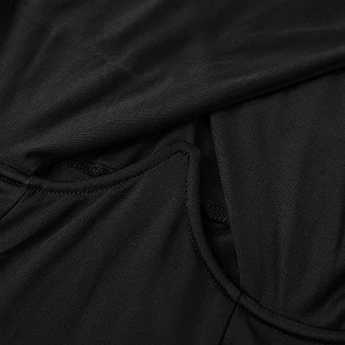 LYANER Women's Cut Out Halter Wrap Sexy Bodycon Party Sleeveless Tank Mini Dress Black Medium