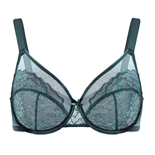 HSIA Minimizer Bras for Women Full Coverage Underwire Bras Plus Size,Lifting Lace Bra for Heavy Breast 38G