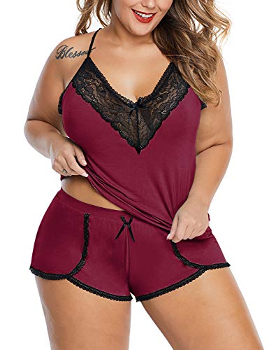 XAKALAKA Lace Pajama Cami Set - Women's Sleepwear