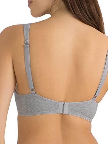 Fruit of the Loom Women's Anti-Gravity Wire-Free Bra, Heather Grey, 42DD
