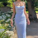 Stylish Women's Printed Sling Dress for Summer