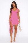 Trendy Pink Summer Bodycon Mini Dress for Women