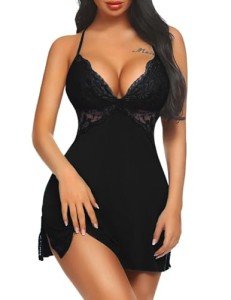 Avidlove Lace Chemise Babydoll Nightgown for Women