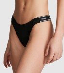 Victoria's Secret PINK Cotton Logo Thong Panty Pack, Women's Panties, Cotton Thong Underwear for Women, Thong Panties, Ladies Underwear, Multicoloured (M)