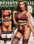 Avidlove Women's Lace Bra and Panty Lingerie Set