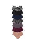 Victoria's Secret No Show Cheeky Panty Pack, Raw Cut Edges, Cheeky Underwear for Women, 7 Pack, Core Basics (M)