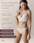 Kindred Bravely Women's Sustainable Thong Panty 5 Pack | Comfortable Maternity & Postpartum Underwear (Assorted, Medium/Large)