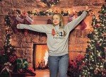 ASTANFY Merry Christmas Sweatshirt for Women Drop Shoulder Long Sleeve Christmas Tree Pullover Lightweight Shirt Grey