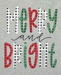 Christmas Sweatshirts for Women Merry Bright Graphic Print Long Sleeve Shirts Christmas Crewneck Pullover Casual Blouse Tops