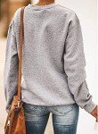 RETSUGO Womens Merry Christmas Sweatshirt Funny Christmas Tree Truck Pullover Fleece Sweaters Xmas Plaid Tops Shirts M
