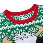 Ugly Christmas Sweater Mens Novelty Animal Milkly Cow Pattern Sweatshirt Jumper Long Sleeve Xmas Knit Tops for Festival Party Xmas Gift M