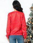 RAISEVERN Womens Ugly Christmas Sweater Funny Sex Design Fake 2 Pieces Pullover Sweatshirt Red 2 2017 Style No.4(fake 2 Pieces) Large