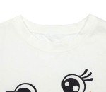 MOUSYA Women Long Sleeve Tops Christmas Cute Printed Tunic Oversized Sweatshirt Pockets Pullover Tee T-Shirt Blouse Black White