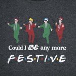 MYHALF Christmas Sweatshirt for Women Crewneck Friends Christmas Sweaters Xmas Festive Shirt Oversized Fall Tops Lightweight