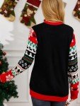 LANPULUX Women's Ugly Christmas Sweater Adorable Gingerbread Xmas Pullover Knitted Jumper