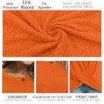 HOTGIFT Womens Winter Tops Christmas Tunics Casual Long Sleeve Shirts Sweater Tee Top Snowflake-Red Large