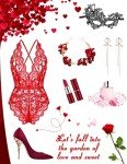 Avidlove Women Lingerie Bodysuit Christmas Red Lace Teddy Underwear Sexy Langery