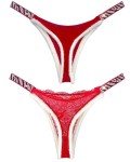 Christmas Sexy Thong Gifts Womens Naughty Slutty Underwear Bling Straps Panties T-Back Briefs Bikini Thongs G-Strings XL