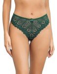 Avidlove Lace Thongs for Women Christmas Underwear Cute Panties Dark Green