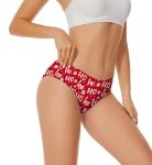 Aueyan Funny Christmas Underwear Womens Christmas Panties Red Holiday Underwear Ugly Christmas Costume Accessories Sexy Cute Christmas Vacation Underpants Printed Design L