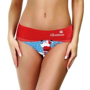 G String Briefs For Women Christmas Sexy Panties For Women Naughty Slutty With Words Santa Hipster Underwear Holiday Soft Boxer Briefs