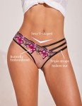 Avidlove Women's Embroidery Underwear Sexy Hipster Panties Christmas Underwear